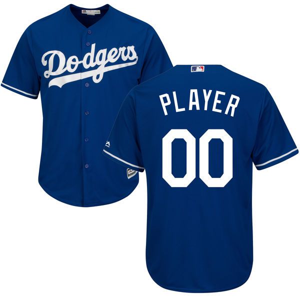 Men Los Angeles Dodgers Majestic Royal Blue Cool Base Custom MLB Jersey->customized mlb jersey->Custom Jersey